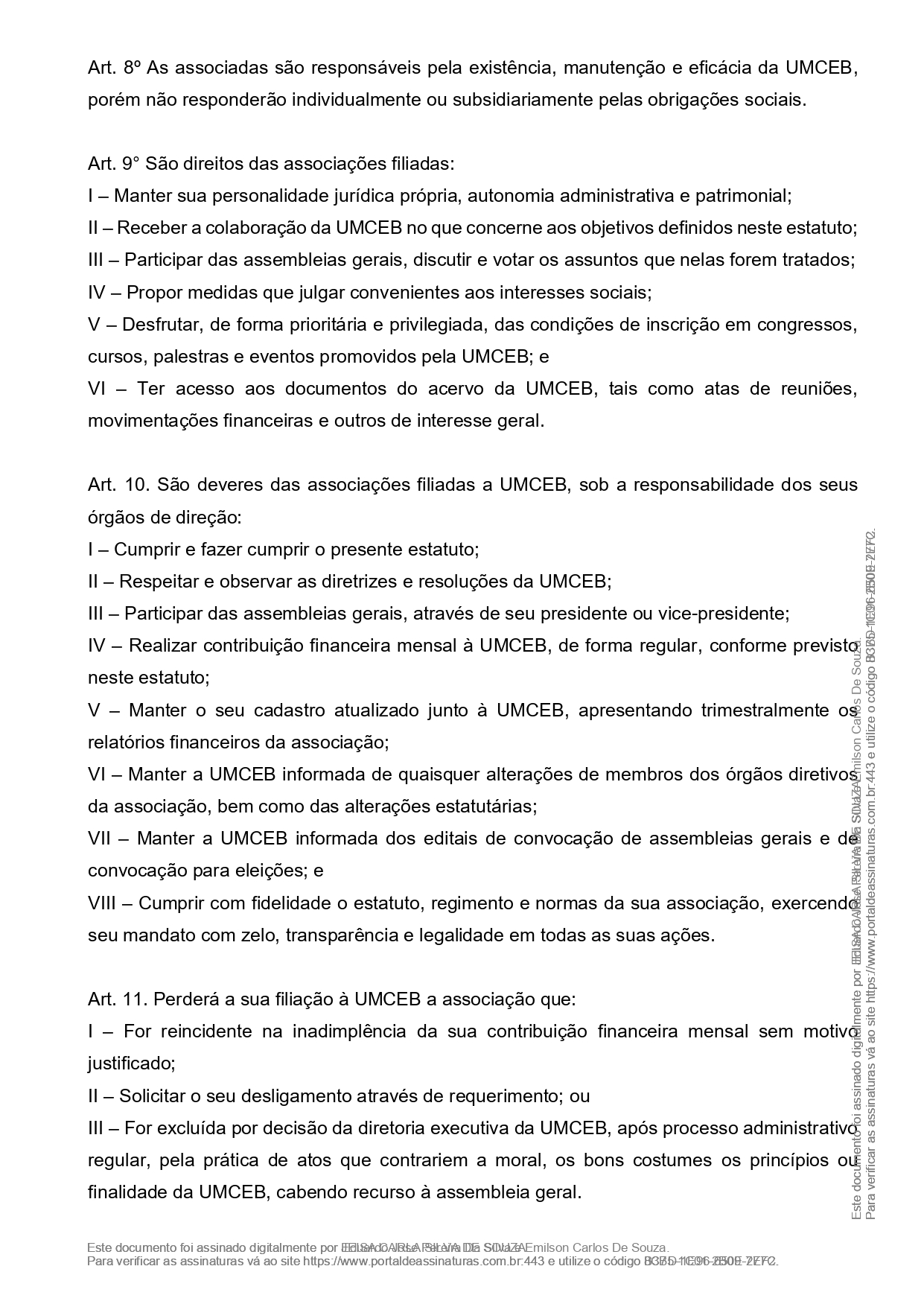 Estatuto da UMCEB 2 Alteracao 2021 Manifesto