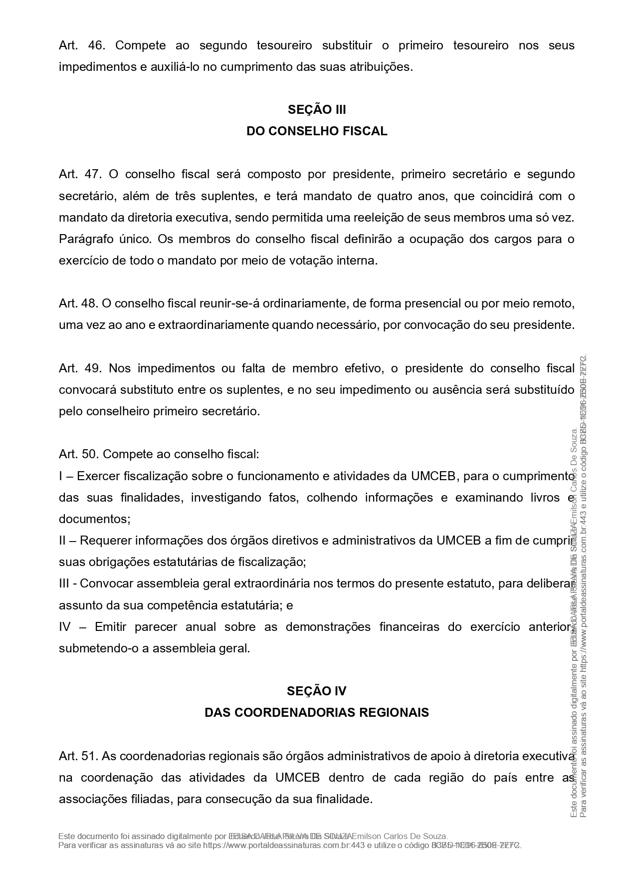 Estatuto da UMCEB 2 Alteracao 2021 Manifesto