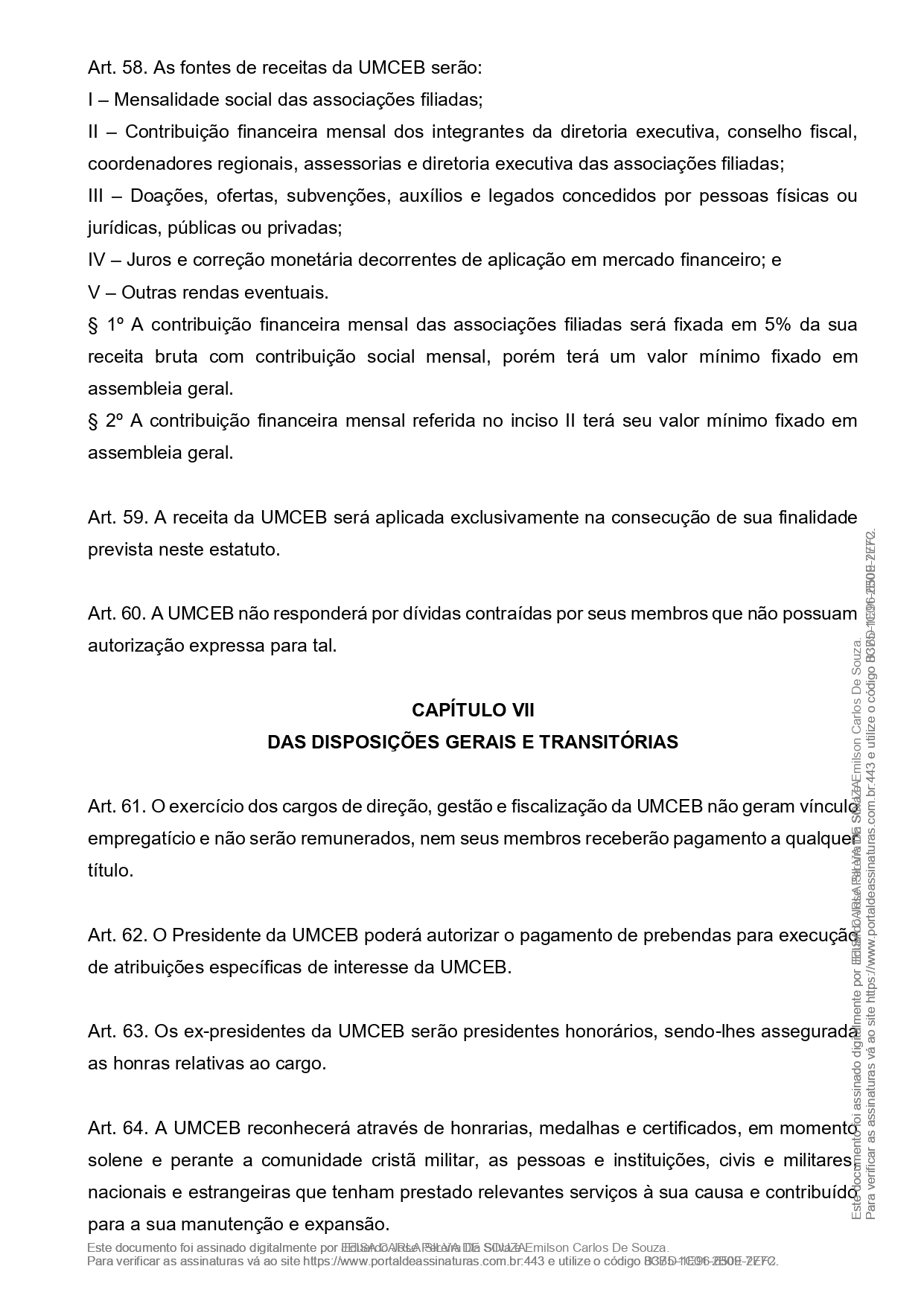 Estatuto da UMCEB 2 Alteracao 2021 Manifesto